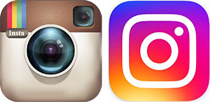 Instagram logo comparison