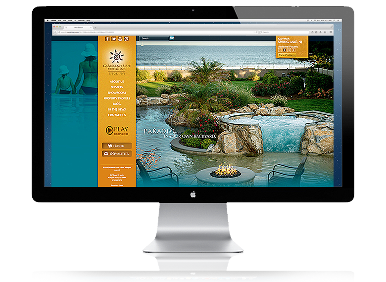 Caribbean Blue Pools & Spas Website